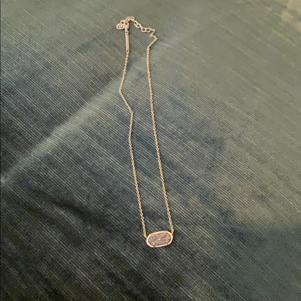 Kendra Scott pendant druzy necklace.